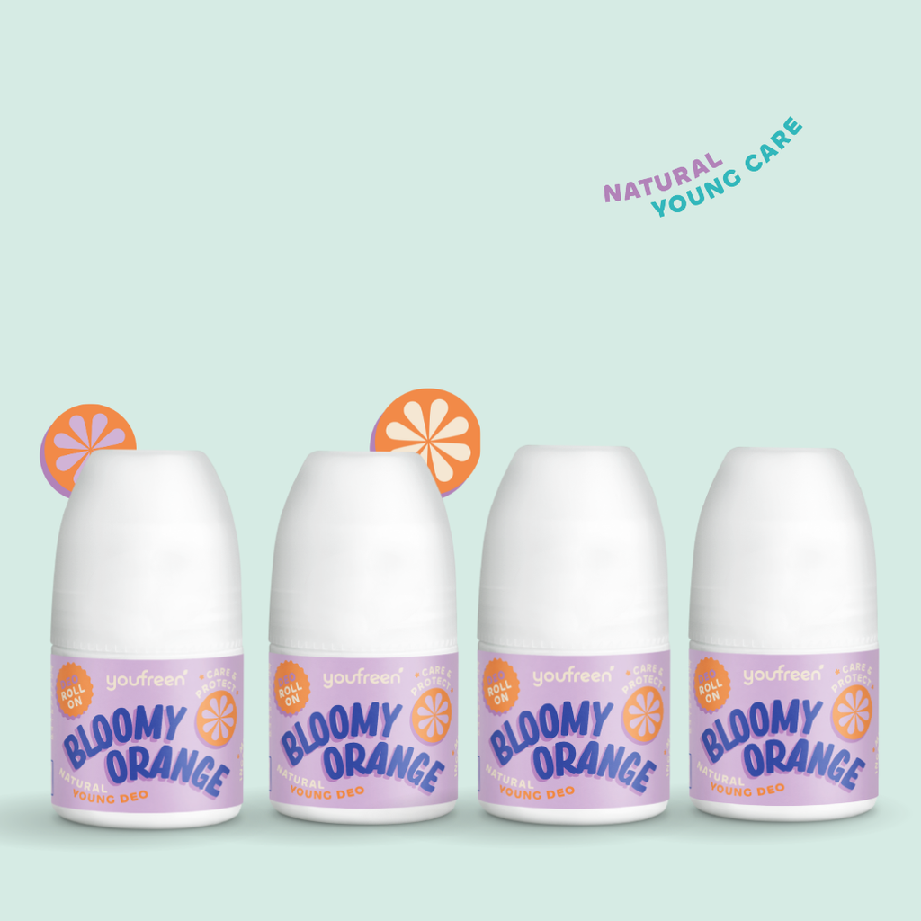 youfreen,  Deo für Kinder, Schwitzen in der Pubertät, unbedenkliches Deo, Happy-Routine-Set für Kids & Teens, Deodorant für Jungen