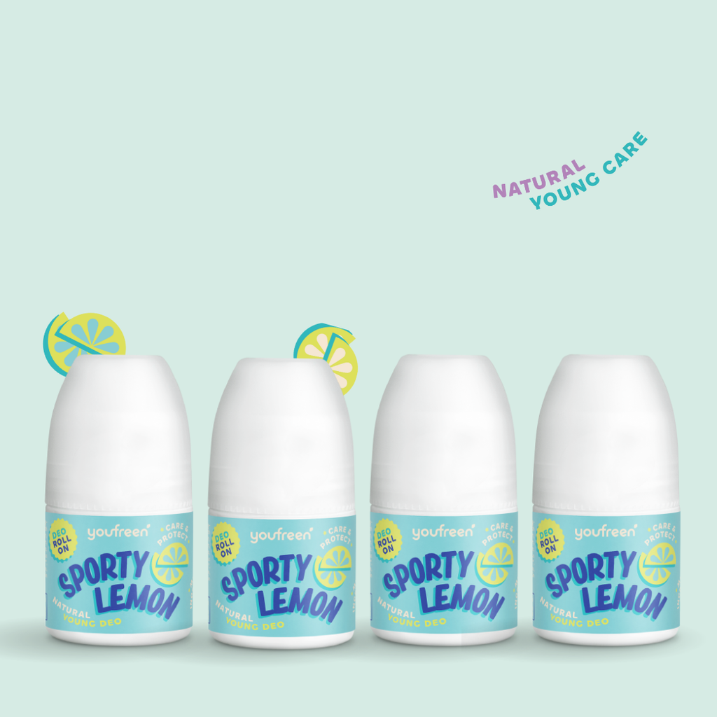 youfreen,  Deo für Kinder, Schwitzen in der Pubertät, unbedenkliches Deo, Happy-Routine-Set für Kids & Teens, Deodorant für Jungen