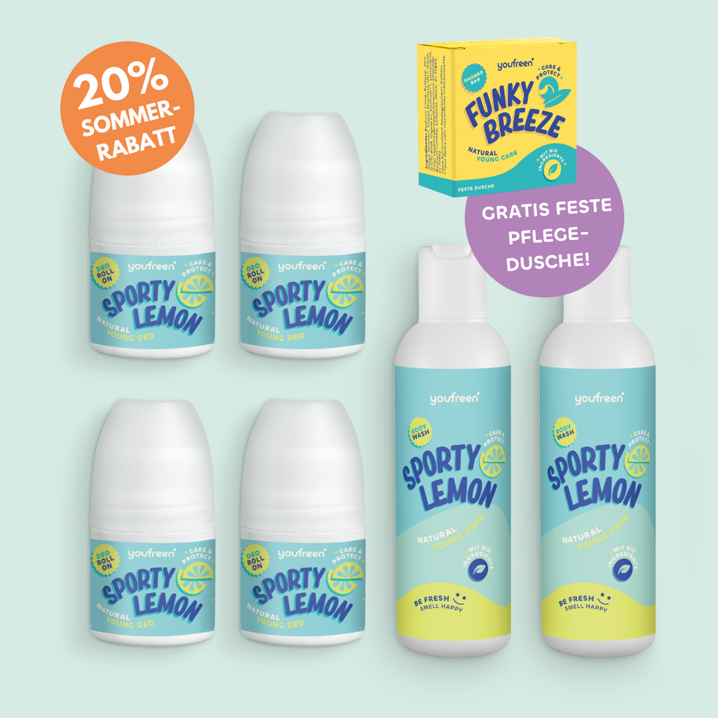 youfreen deo für Kinder, Kidsdeo, Deo für Pubertät, Pubertät schwitzen, Mädchen, Jungen