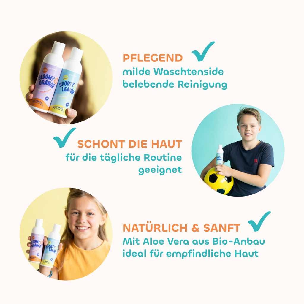youfreen, Bewertung youfreen, Duschgel für Kinder, Body Wash mit Bio Aloe Vera, Kids Deo, Kinderdeo